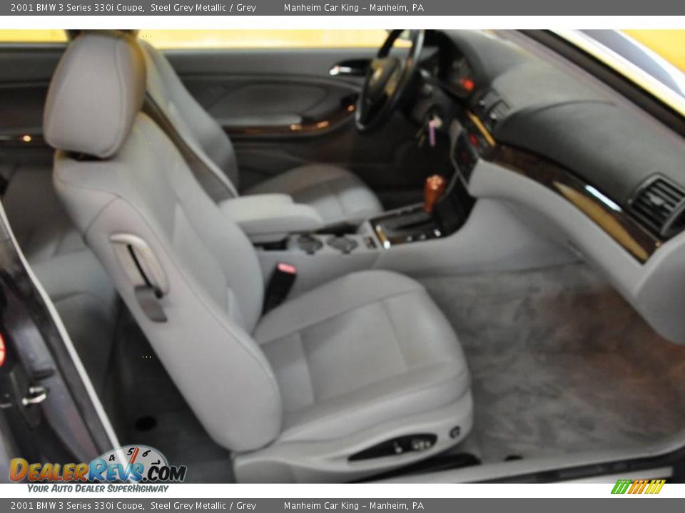 2001 BMW 3 Series 330i Coupe Steel Grey Metallic / Grey Photo #10