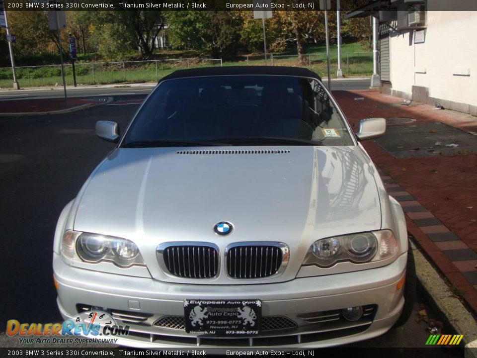 2003 BMW 3 Series 330i Convertible Titanium Silver Metallic / Black Photo #5