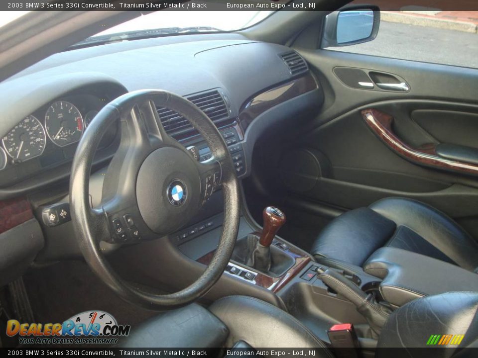 2003 BMW 3 Series 330i Convertible Titanium Silver Metallic / Black Photo #7