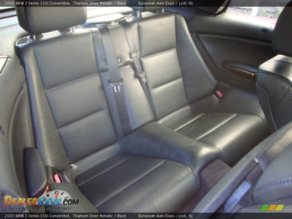 2003 BMW 3 Series 330i Convertible Titanium Silver Metallic / Black Photo #10