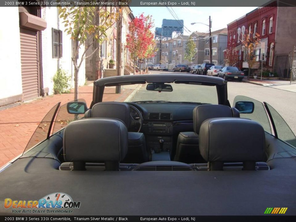 2003 BMW 3 Series 330i Convertible Titanium Silver Metallic / Black Photo #13
