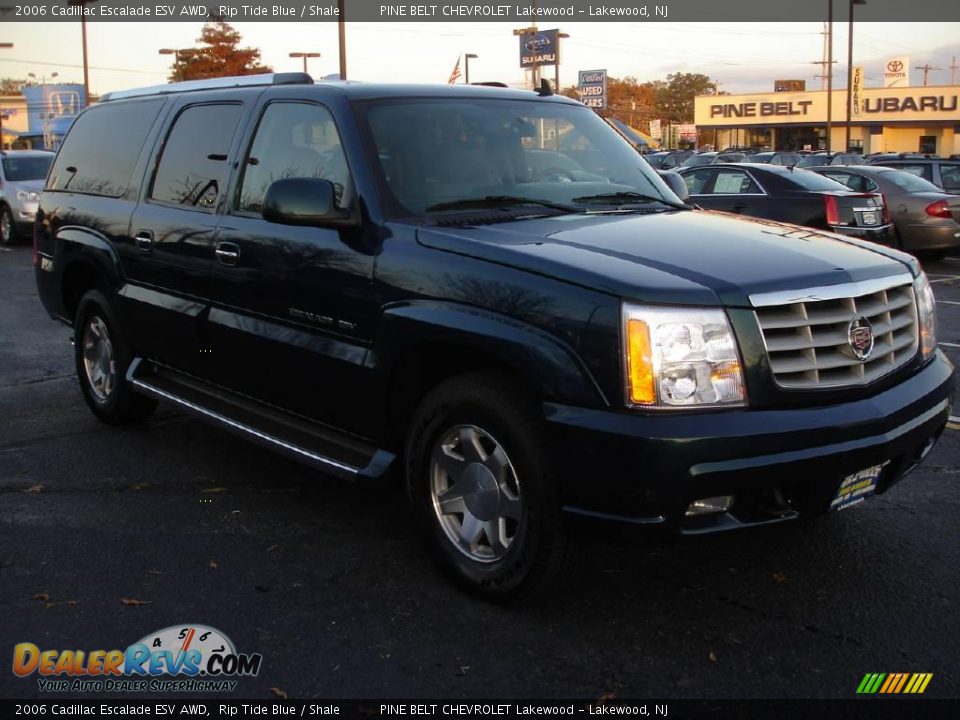 2006 Cadillac Escalade ESV AWD Rip Tide Blue / Shale Photo #2