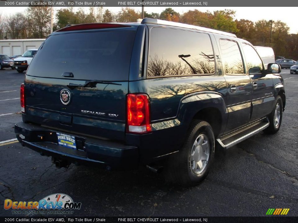 2006 Cadillac Escalade ESV AWD Rip Tide Blue / Shale Photo #4