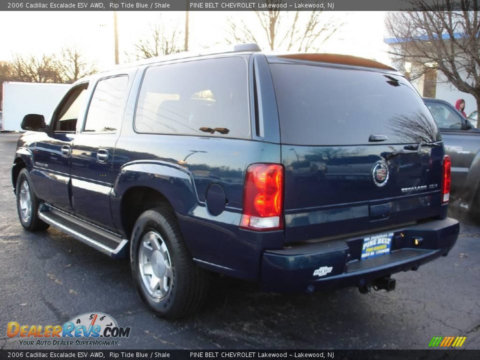 2006 Cadillac Escalade ESV AWD Rip Tide Blue / Shale Photo #5