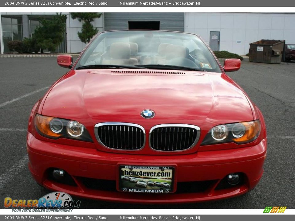 2004 BMW 3 Series 325i Convertible Electric Red / Sand Photo #2