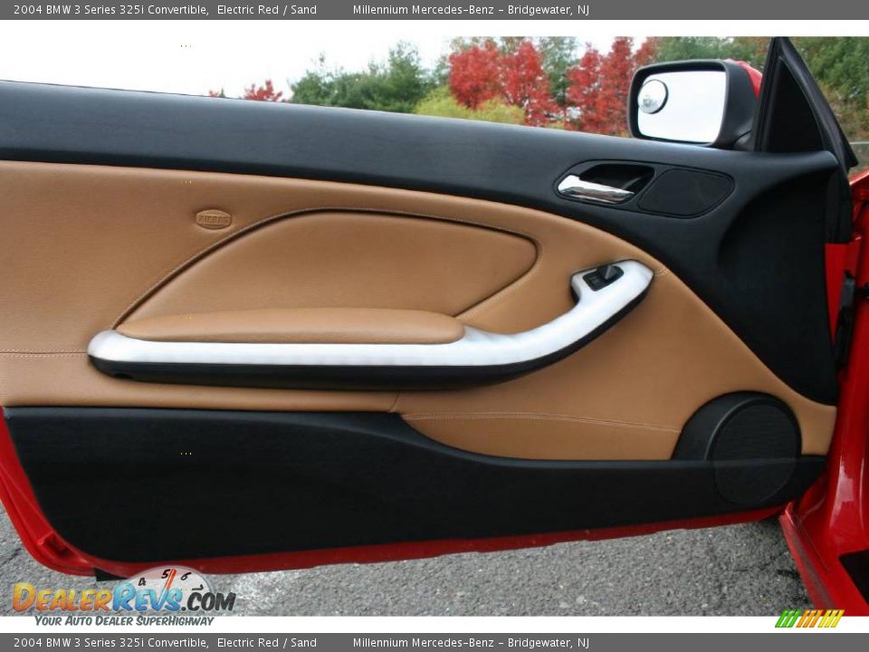 2004 BMW 3 Series 325i Convertible Electric Red / Sand Photo #9