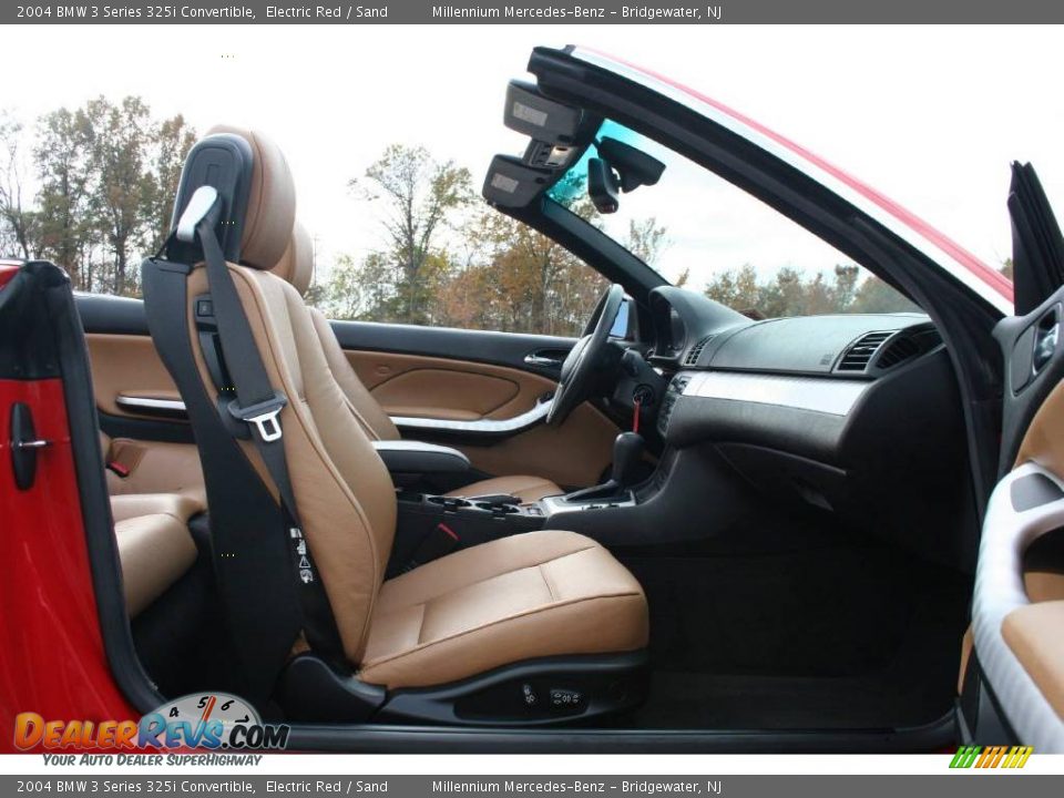 2004 BMW 3 Series 325i Convertible Electric Red / Sand Photo #12