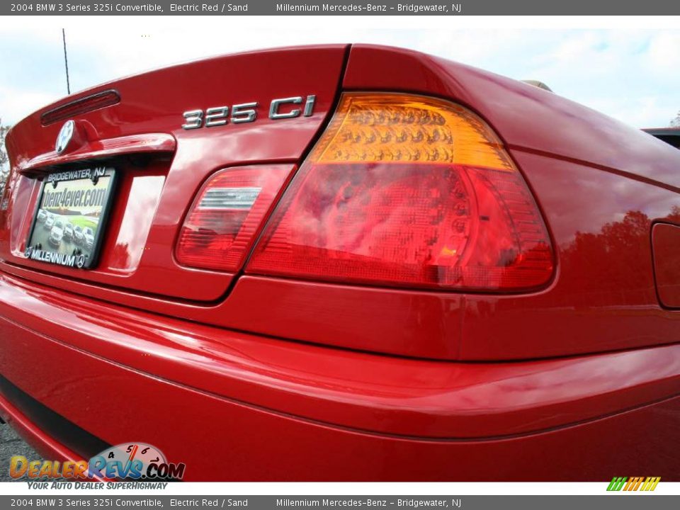 2004 BMW 3 Series 325i Convertible Electric Red / Sand Photo #20