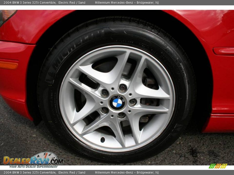 2004 BMW 3 Series 325i Convertible Electric Red / Sand Photo #23