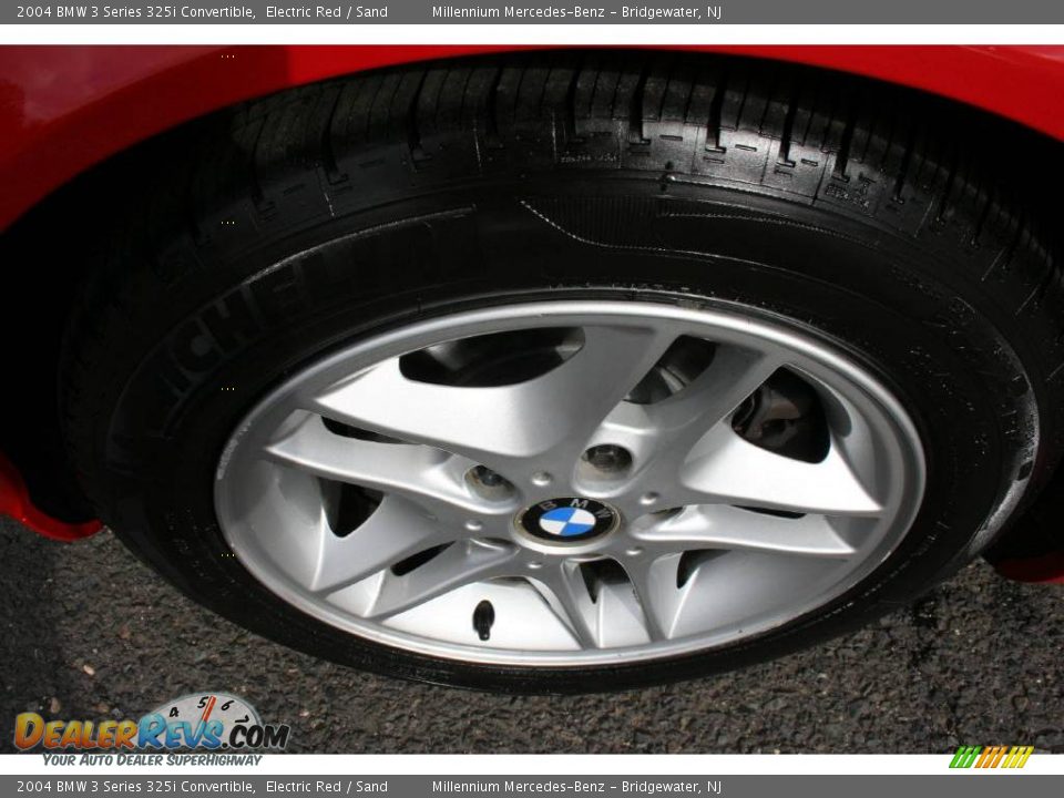 2004 BMW 3 Series 325i Convertible Electric Red / Sand Photo #25