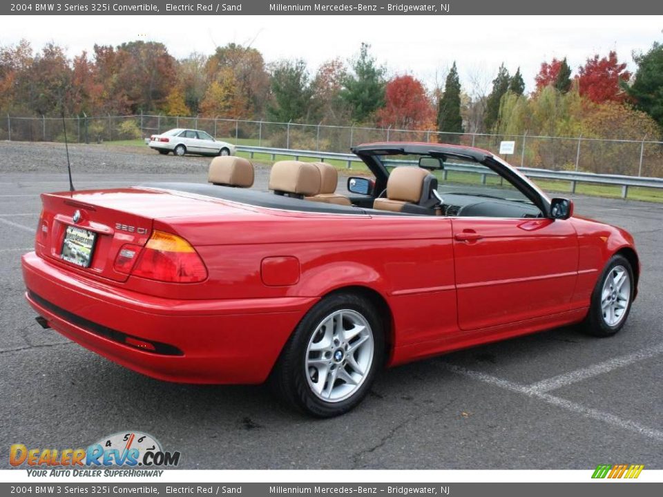 2004 BMW 3 Series 325i Convertible Electric Red / Sand Photo #30
