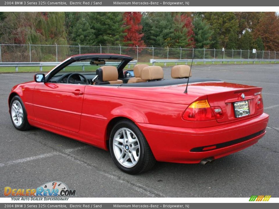 2004 BMW 3 Series 325i Convertible Electric Red / Sand Photo #32