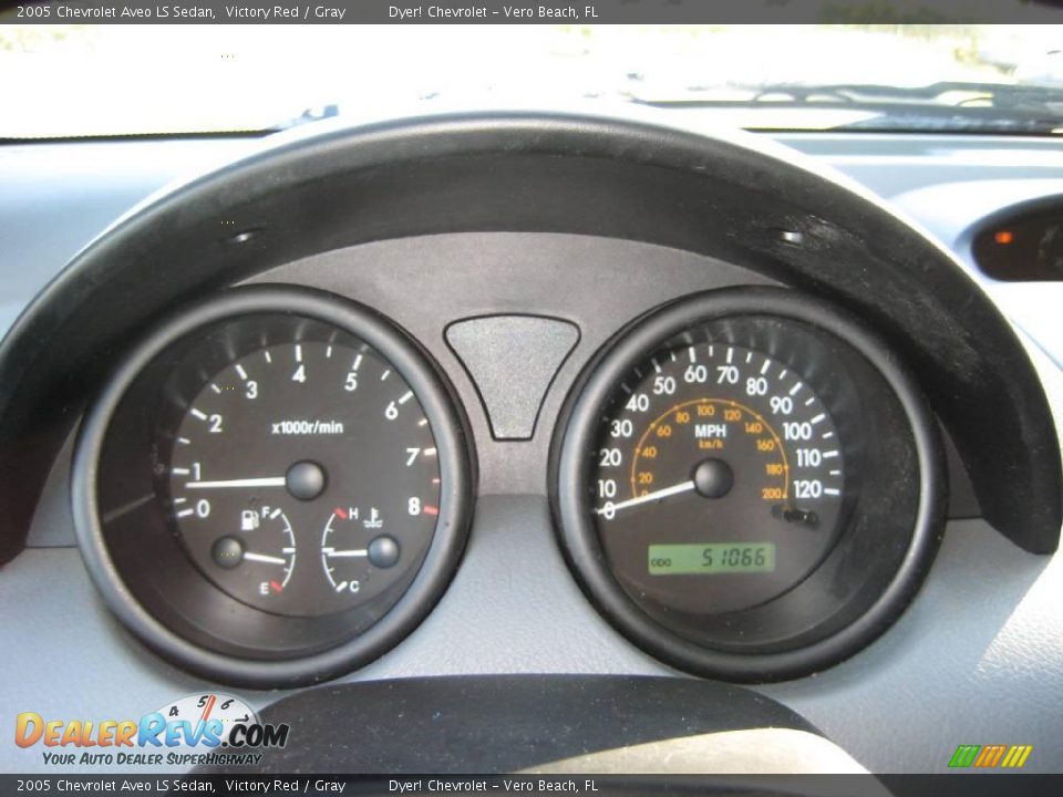 2005 Chevrolet Aveo LS Sedan Victory Red / Gray Photo #10