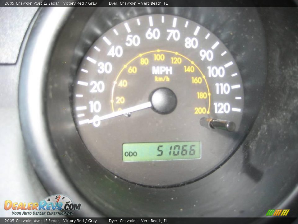 2005 Chevrolet Aveo LS Sedan Victory Red / Gray Photo #11