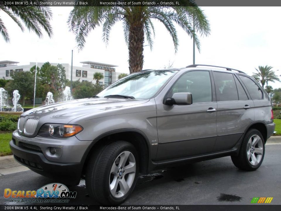 2004 BMW X5 4.4i Sterling Grey Metallic / Black Photo #2
