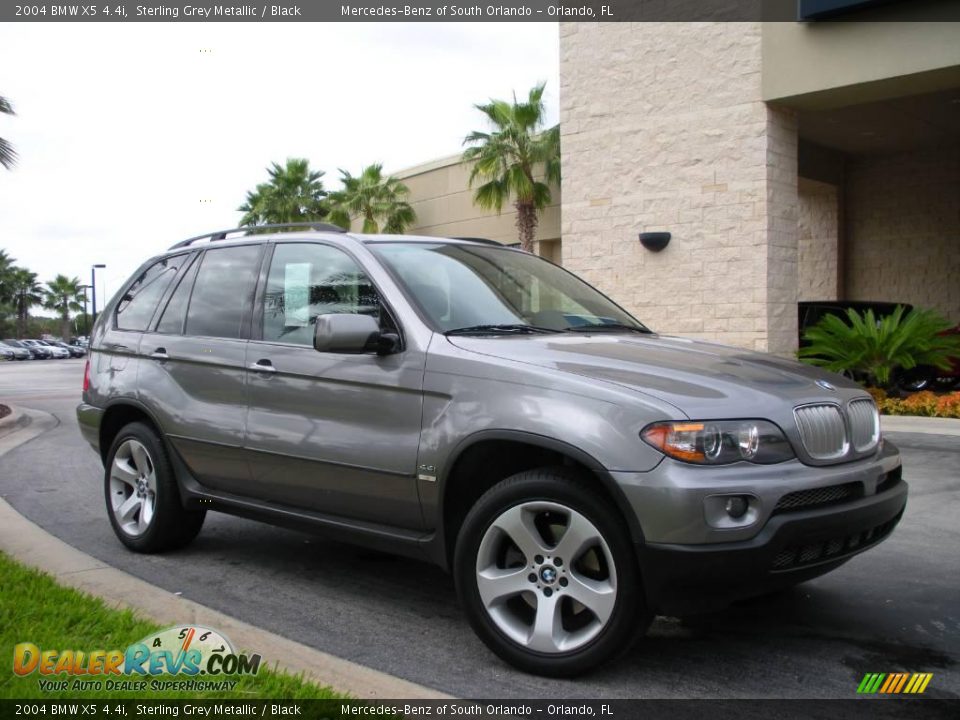 2004 BMW X5 4.4i Sterling Grey Metallic / Black Photo #4