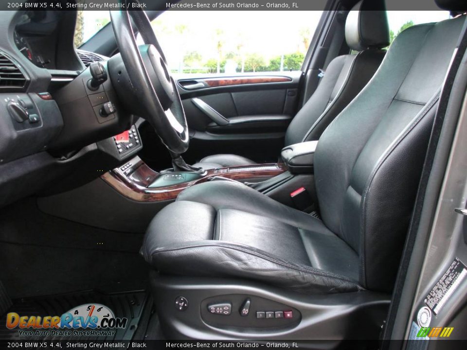 2004 BMW X5 4.4i Sterling Grey Metallic / Black Photo #12