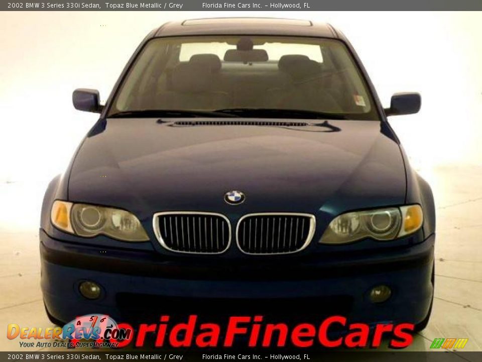 2002 BMW 3 Series 330i Sedan Topaz Blue Metallic / Grey Photo #5