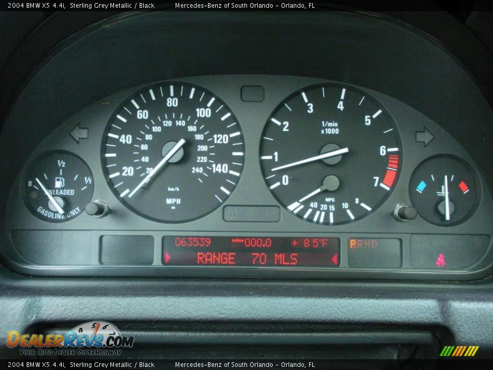 2004 BMW X5 4.4i Sterling Grey Metallic / Black Photo #21