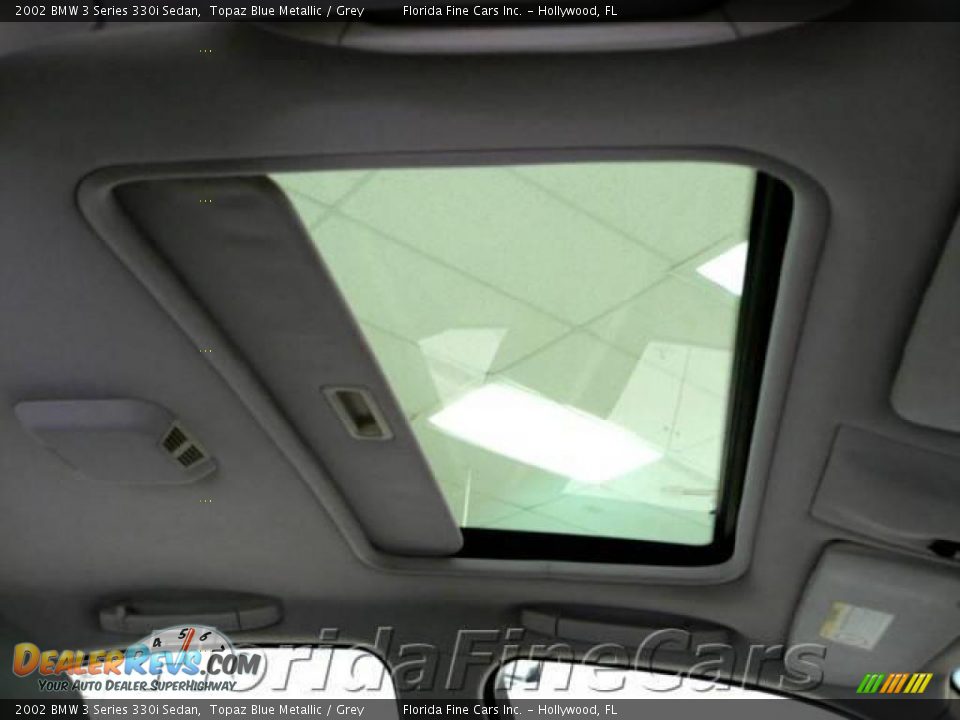 2002 BMW 3 Series 330i Sedan Topaz Blue Metallic / Grey Photo #19