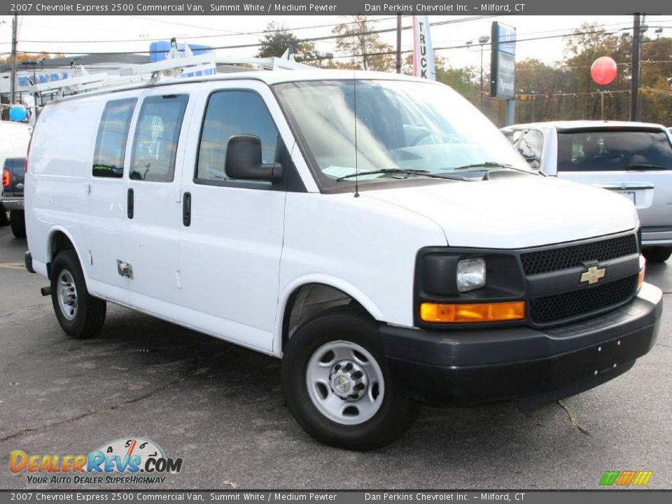 2007 Chevrolet Express 2500 Commercial Van Summit White / Medium Pewter Photo #3