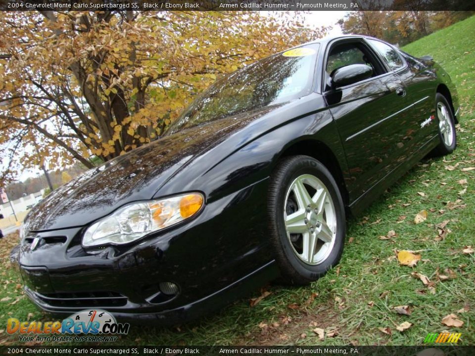 2004 Chevrolet Monte Carlo Supercharged SS Black / Ebony Black Photo #2