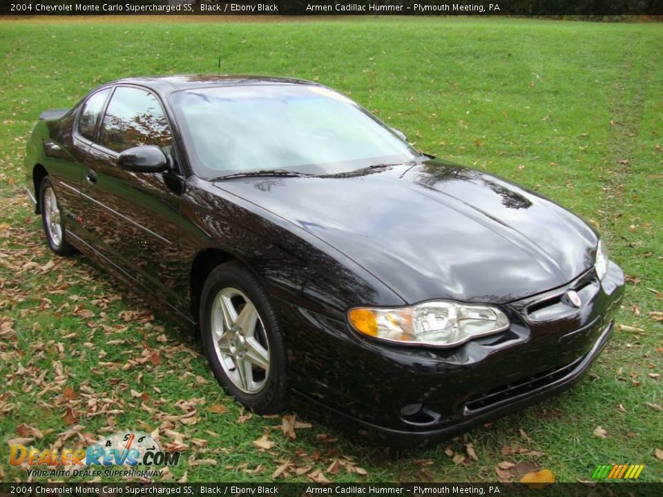2004 Chevrolet Monte Carlo Supercharged SS Black / Ebony Black Photo #4