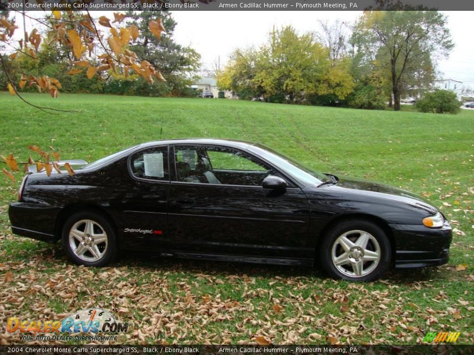 2004 Chevrolet Monte Carlo Supercharged SS Black / Ebony Black Photo #6