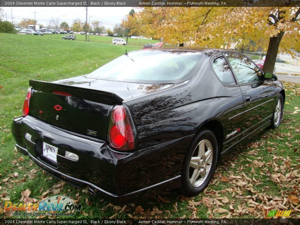 2004 Chevrolet Monte Carlo Supercharged SS Black / Ebony Black Photo #7