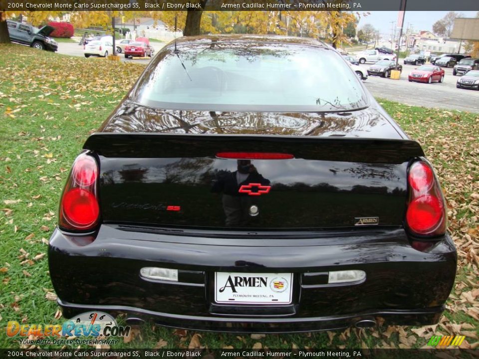 2004 Chevrolet Monte Carlo Supercharged SS Black / Ebony Black Photo #8