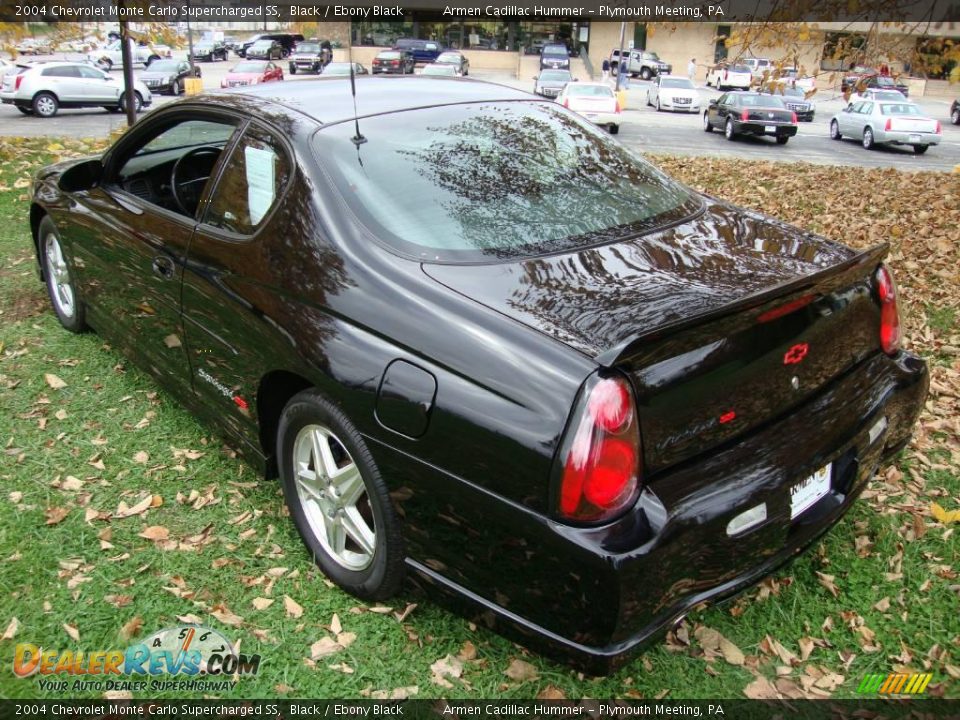 2004 Chevrolet Monte Carlo Supercharged SS Black / Ebony Black Photo #9