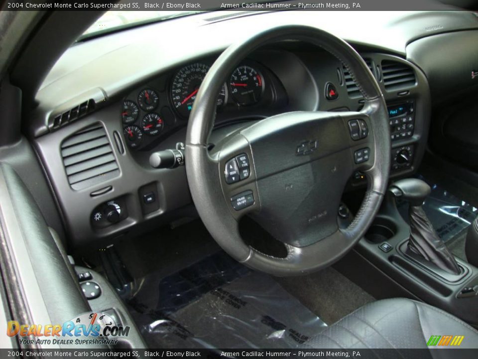 2004 Chevrolet Monte Carlo Supercharged SS Black / Ebony Black Photo #11
