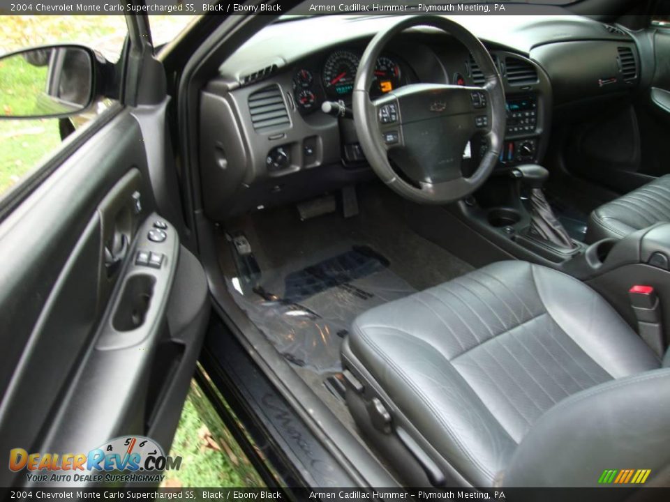 2004 Chevrolet Monte Carlo Supercharged SS Black / Ebony Black Photo #12