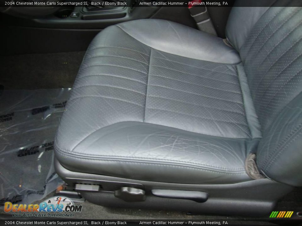 2004 Chevrolet Monte Carlo Supercharged SS Black / Ebony Black Photo #15