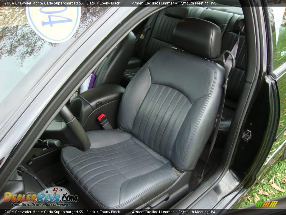 2004 Chevrolet Monte Carlo Supercharged SS Black / Ebony Black Photo #16
