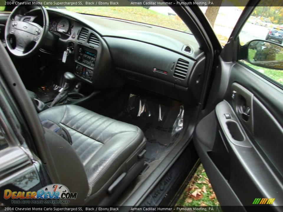 2004 Chevrolet Monte Carlo Supercharged SS Black / Ebony Black Photo #17