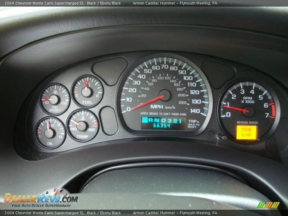 2004 Chevrolet Monte Carlo Supercharged SS Black / Ebony Black Photo #32