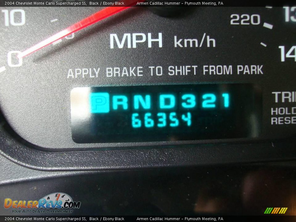 2004 Chevrolet Monte Carlo Supercharged SS Black / Ebony Black Photo #33