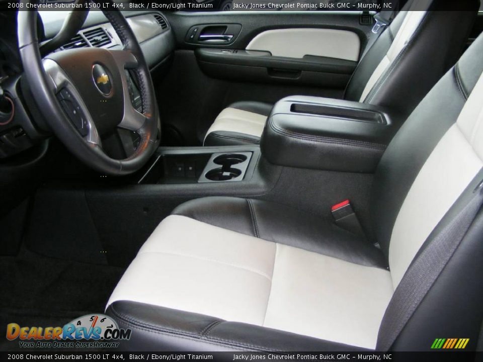2008 Chevrolet Suburban 1500 LT 4x4 Black / Ebony/Light Titanium Photo #6