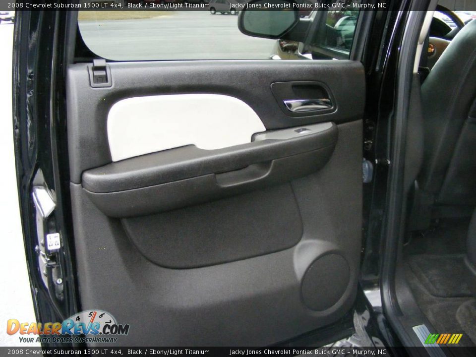 2008 Chevrolet Suburban 1500 LT 4x4 Black / Ebony/Light Titanium Photo #8