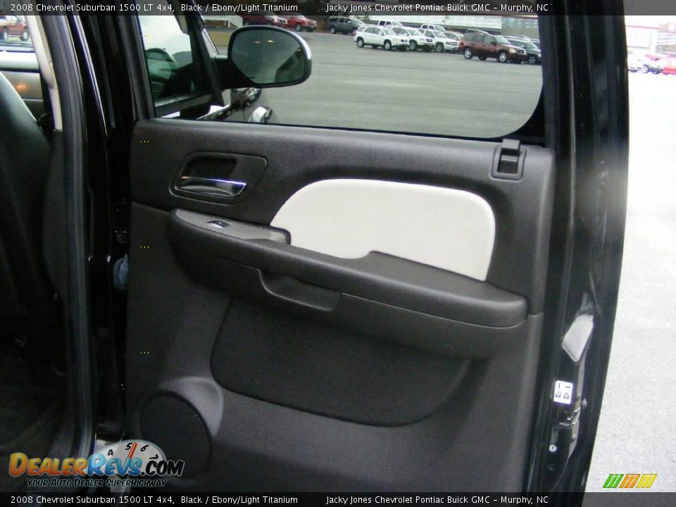 2008 Chevrolet Suburban 1500 LT 4x4 Black / Ebony/Light Titanium Photo #11