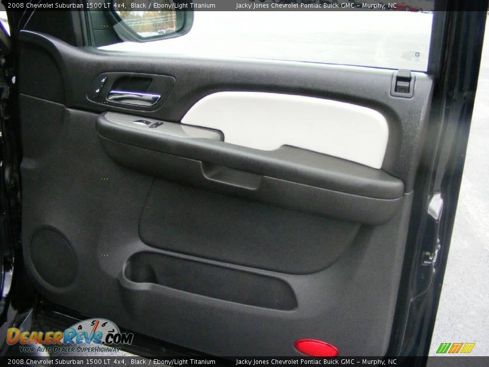 2008 Chevrolet Suburban 1500 LT 4x4 Black / Ebony/Light Titanium Photo #14