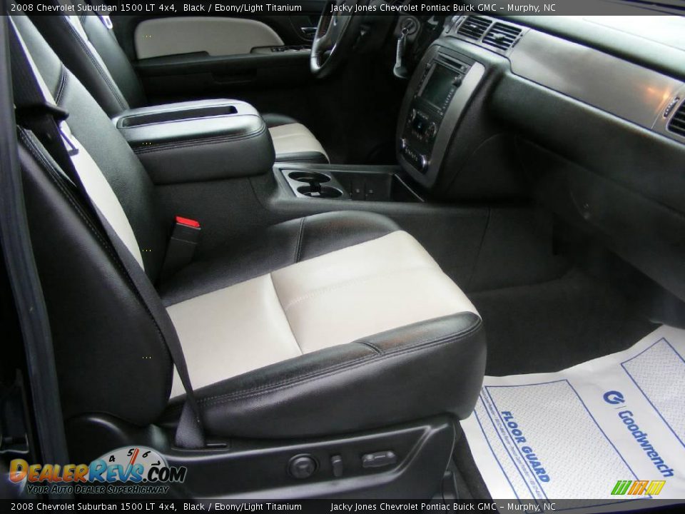 2008 Chevrolet Suburban 1500 LT 4x4 Black / Ebony/Light Titanium Photo #15