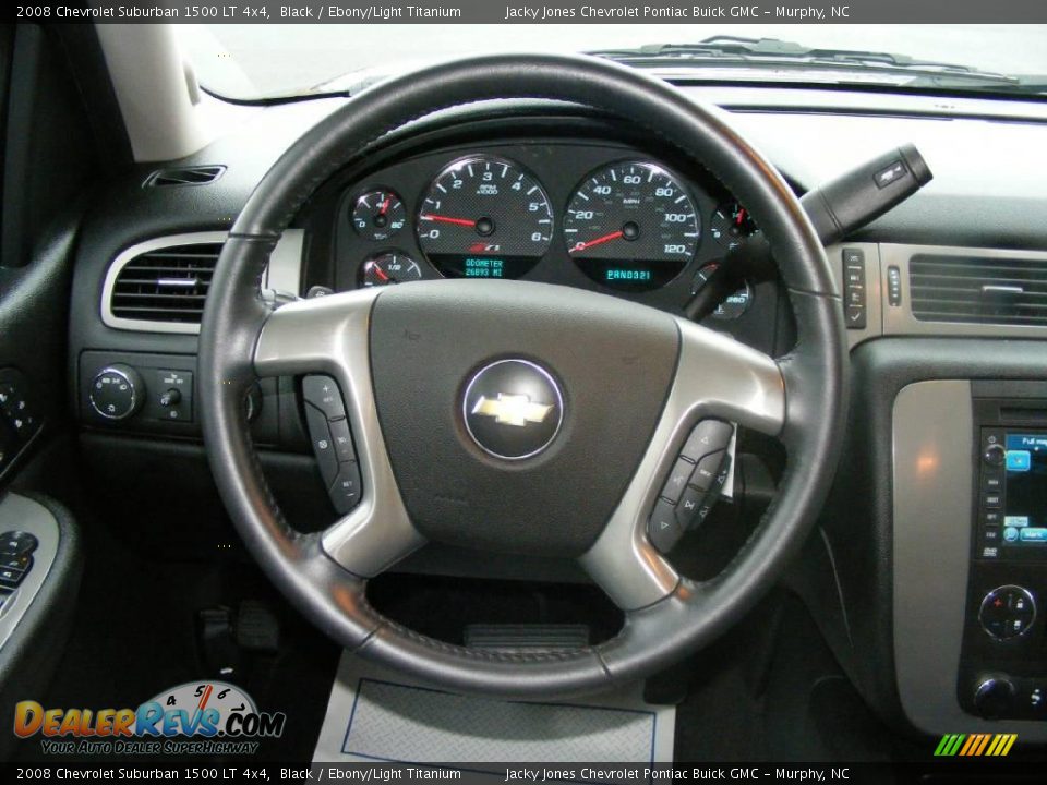2008 Chevrolet Suburban 1500 LT 4x4 Black / Ebony/Light Titanium Photo #19