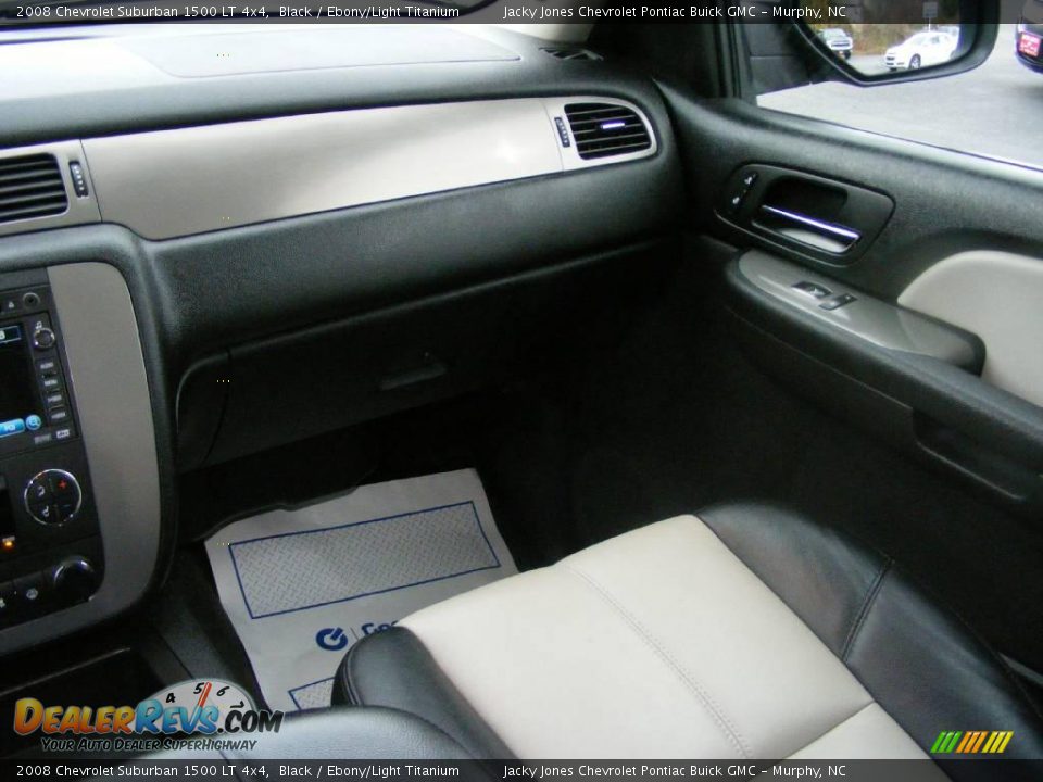 2008 Chevrolet Suburban 1500 LT 4x4 Black / Ebony/Light Titanium Photo #21