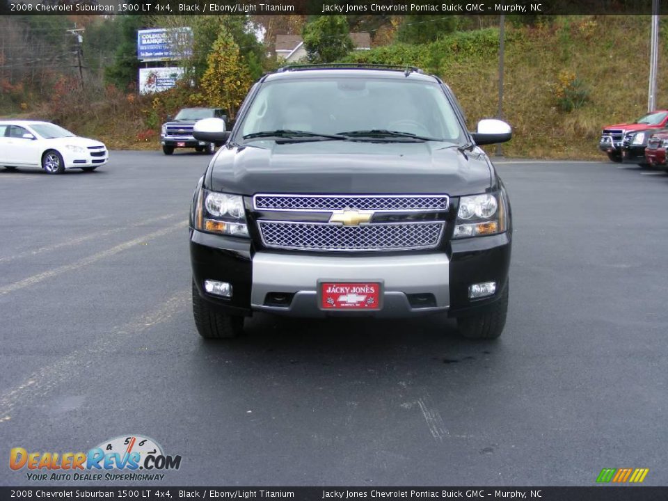 2008 Chevrolet Suburban 1500 LT 4x4 Black / Ebony/Light Titanium Photo #23
