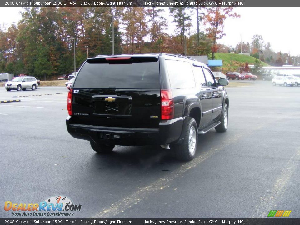 2008 Chevrolet Suburban 1500 LT 4x4 Black / Ebony/Light Titanium Photo #31