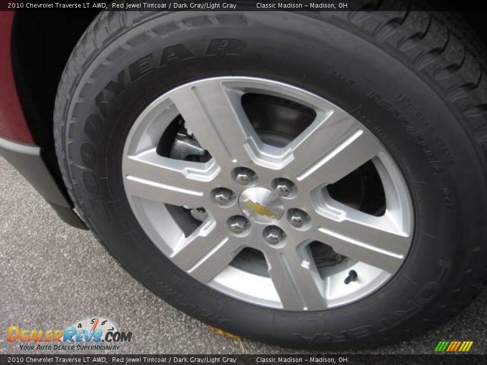 2010 Chevrolet Traverse LT AWD Red Jewel Tintcoat / Dark Gray/Light Gray Photo #5