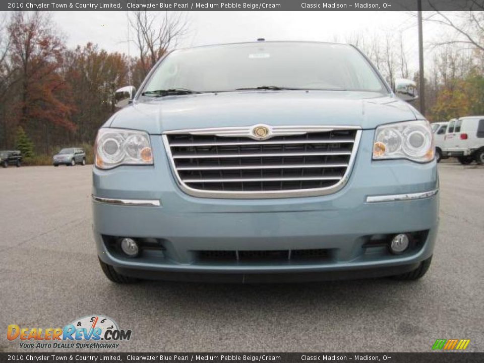 2010 Chrysler Town & Country Limited Clearwater Blue Pearl / Medium Pebble Beige/Cream Photo #2