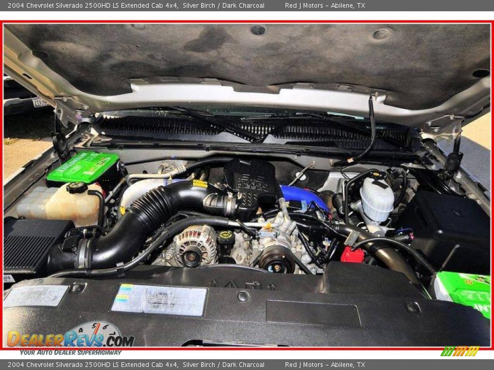 2004 Chevrolet Silverado 2500HD LS Extended Cab 4x4 Silver Birch / Dark Charcoal Photo #23